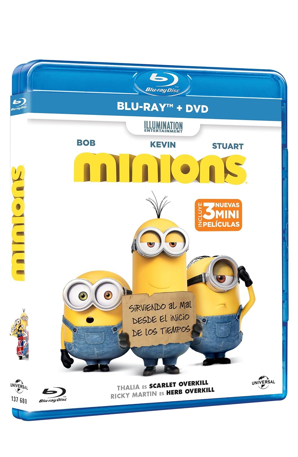 Minions Español Latino (BD+DVD) Brand New!!