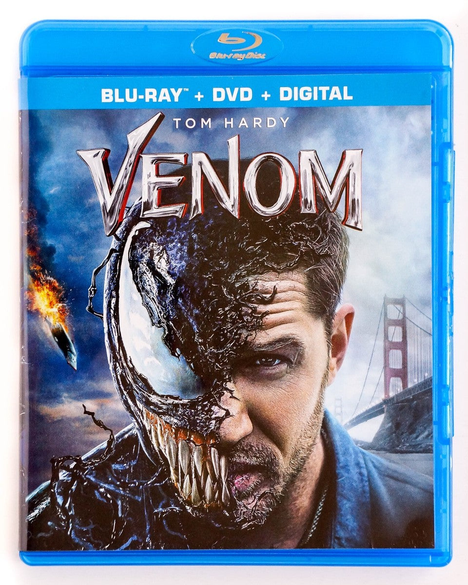 Venom - Tom Hardy (Blu-ray + DVD) (Spanish Artwork) Brand New!!