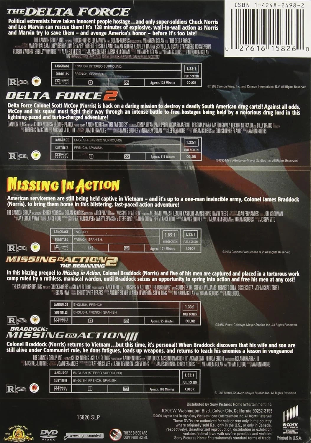 Chuck Norris Collection (Delta Force / Delta Force 2 / Missing In Action (DVD)