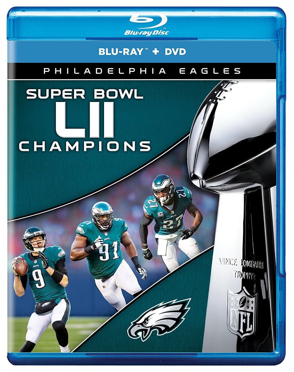 NFL Super Bowl LII Champions: The Philadelphia Eagles (BLU-RAY+DVD) BRAND NEW!!!