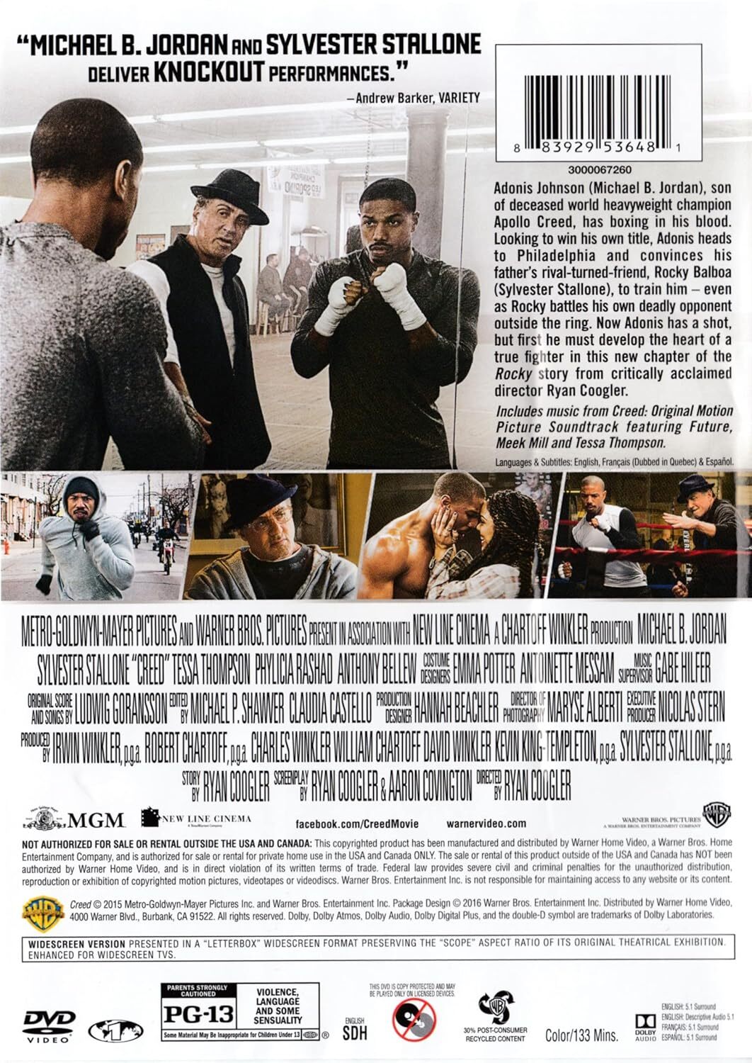 CREED (DVD) BRAND NEW!!! & SEALED!!! WIDESCREEN