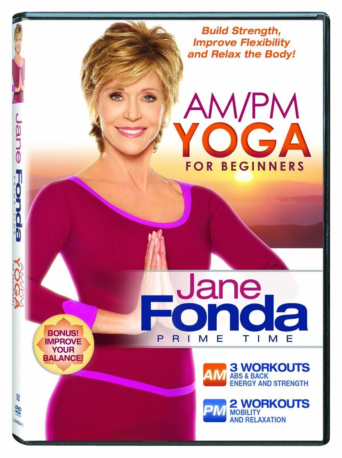 Jane Fonda Am / Pm Yoga for Beginners (DVD) BRAND NEW!!!
