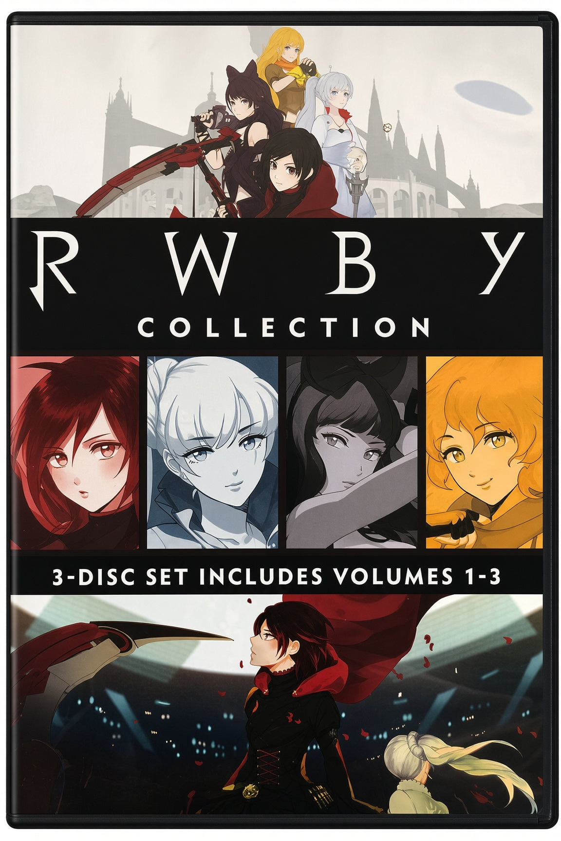 Rwby Collection Volumes 1,2 & 3 (DVD) Region 1/A