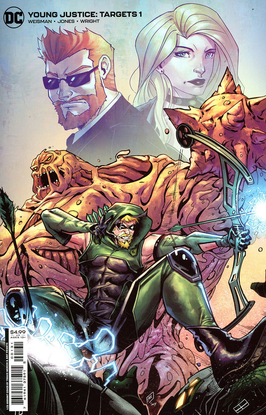 Young Justice Targets #1 Cover C Travis Mercer Card Stock 1:25 Incentive Variant Cover