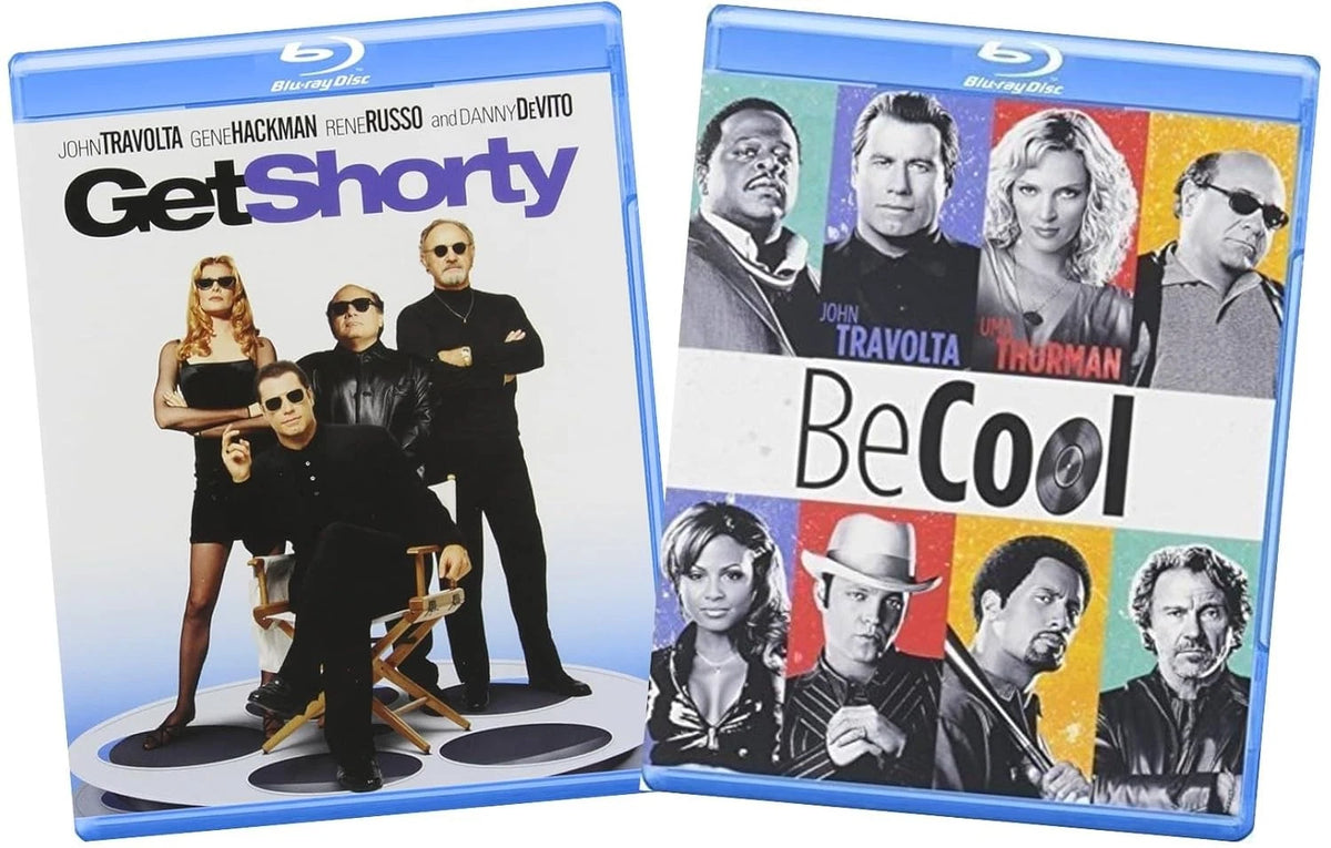 Get Shorty + Be Cool Blu-ray Bundle | John Travolta Comedy Crime Movies 2-Pack