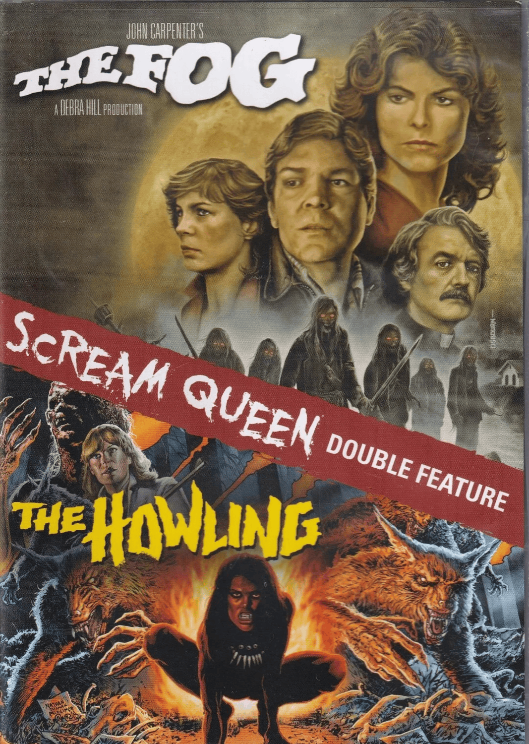 THE FOG & THE HOWLING SCREAM QUEEN DOUBLE FEATURE (DVD) BRAND NEW!!!