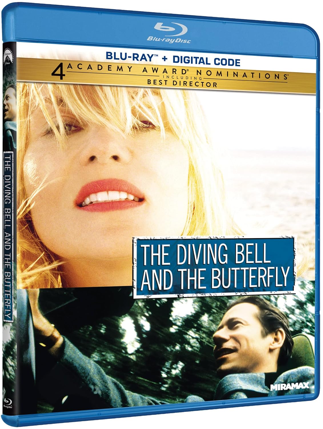 The Diving Bell and The Butterfly (Blu-ray + Digital ) New!!