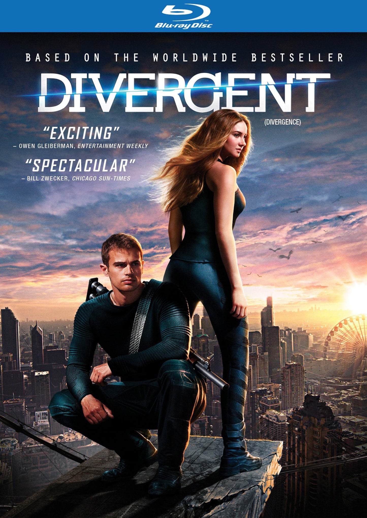 DIVERGENT (BLU-RAY + DVD + DIGITAL COPY) NEW!!!