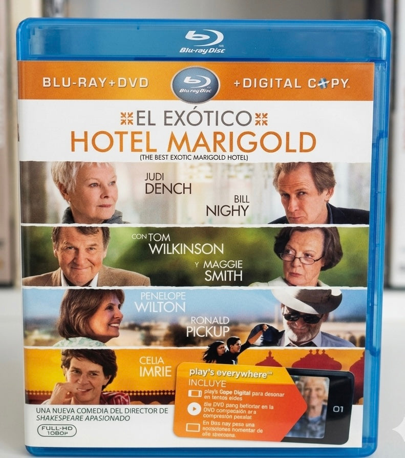 The Best Exotic Marigold Hotel (Blu-ray + DVD ) Spanish Artwork