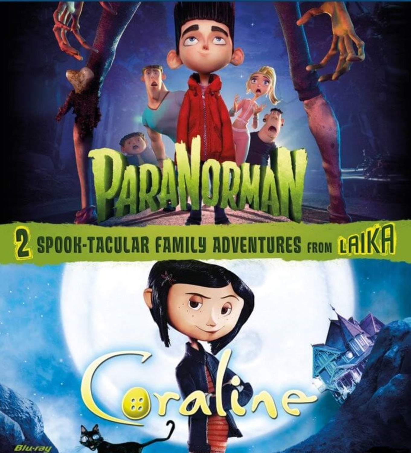 CORALINE / PARANORMAN (BLU-RAY) BRAND NEW!!!
