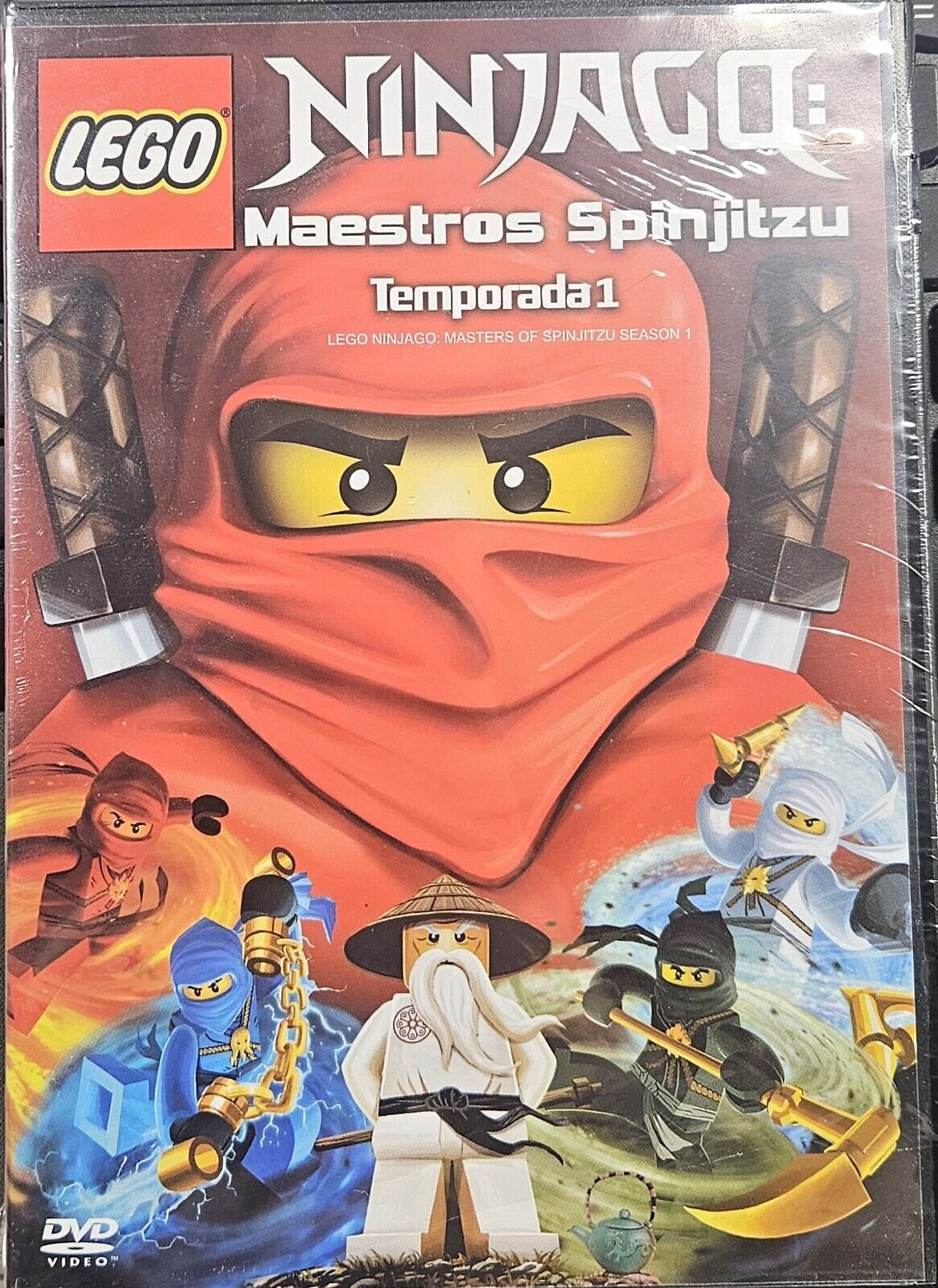 LEGO NINJAGO MASTERS OF SPINJITZU SEASON 1 (DVD) SPANISH ARTWORK REGION 1/A NEW!
