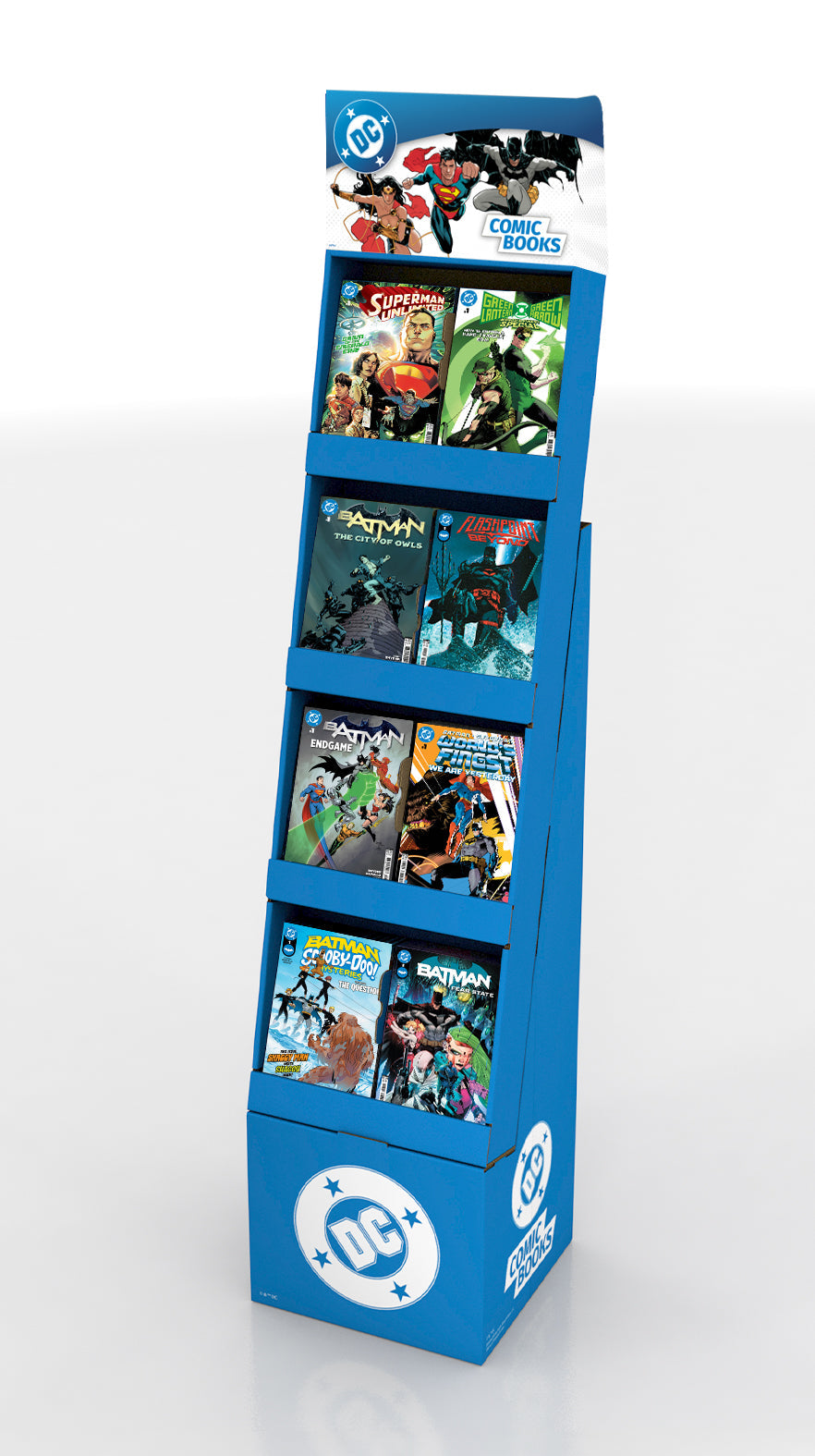 🎁 DC Comic Book Standee Display - Trinity Header (Comics Not Included) (100% off)