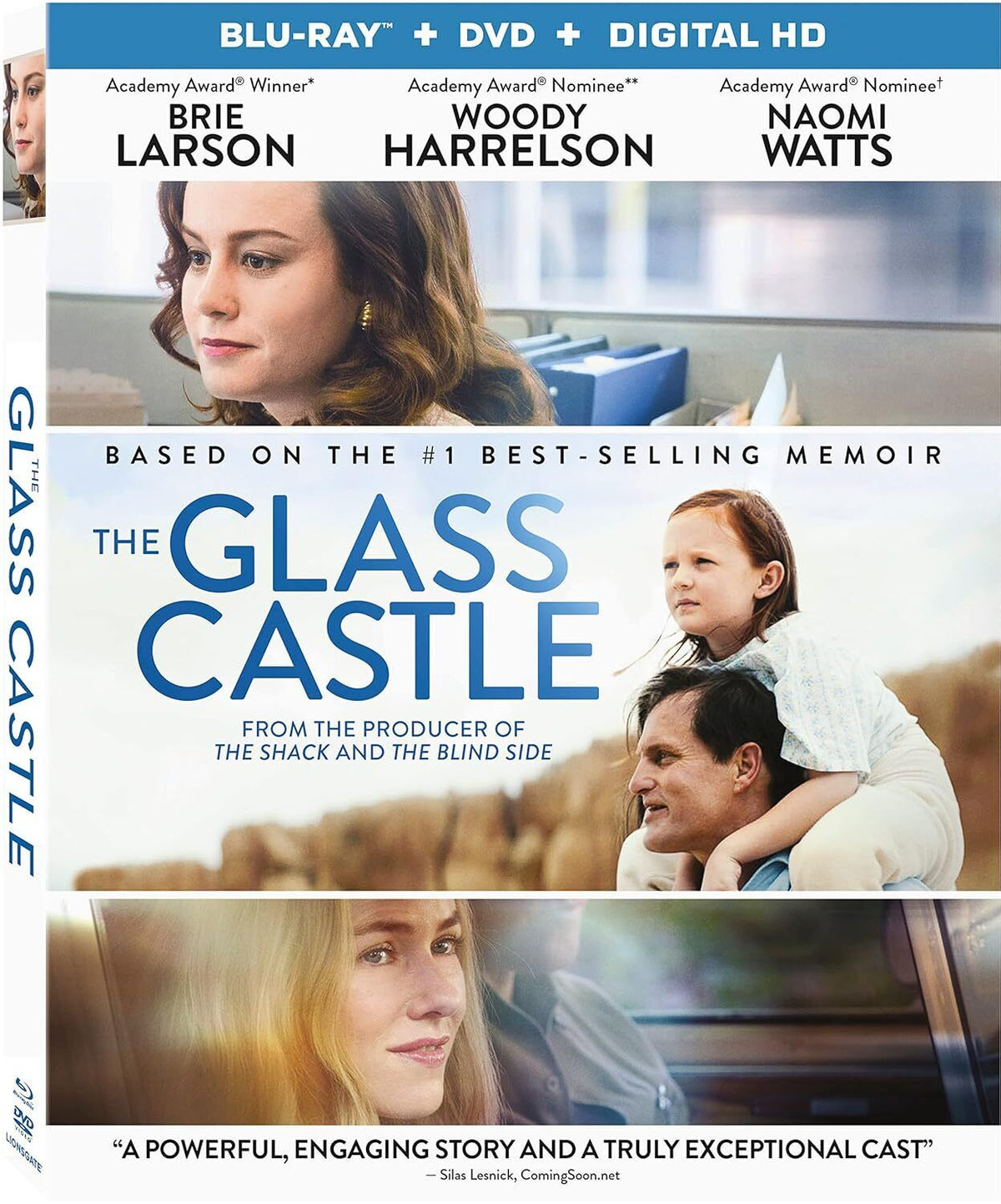 The Glass Castle (Blu-ray + DVD) BRAND NEW!!!