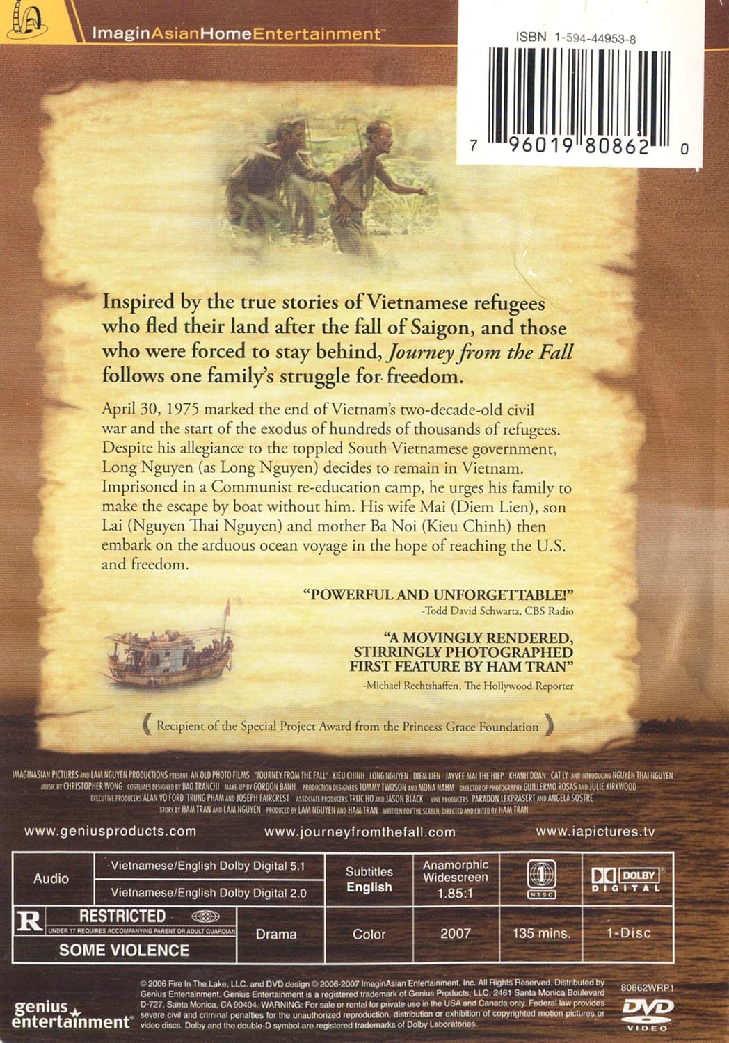Journey From the Fall , Inspired by the True Stories (DVD) New!!