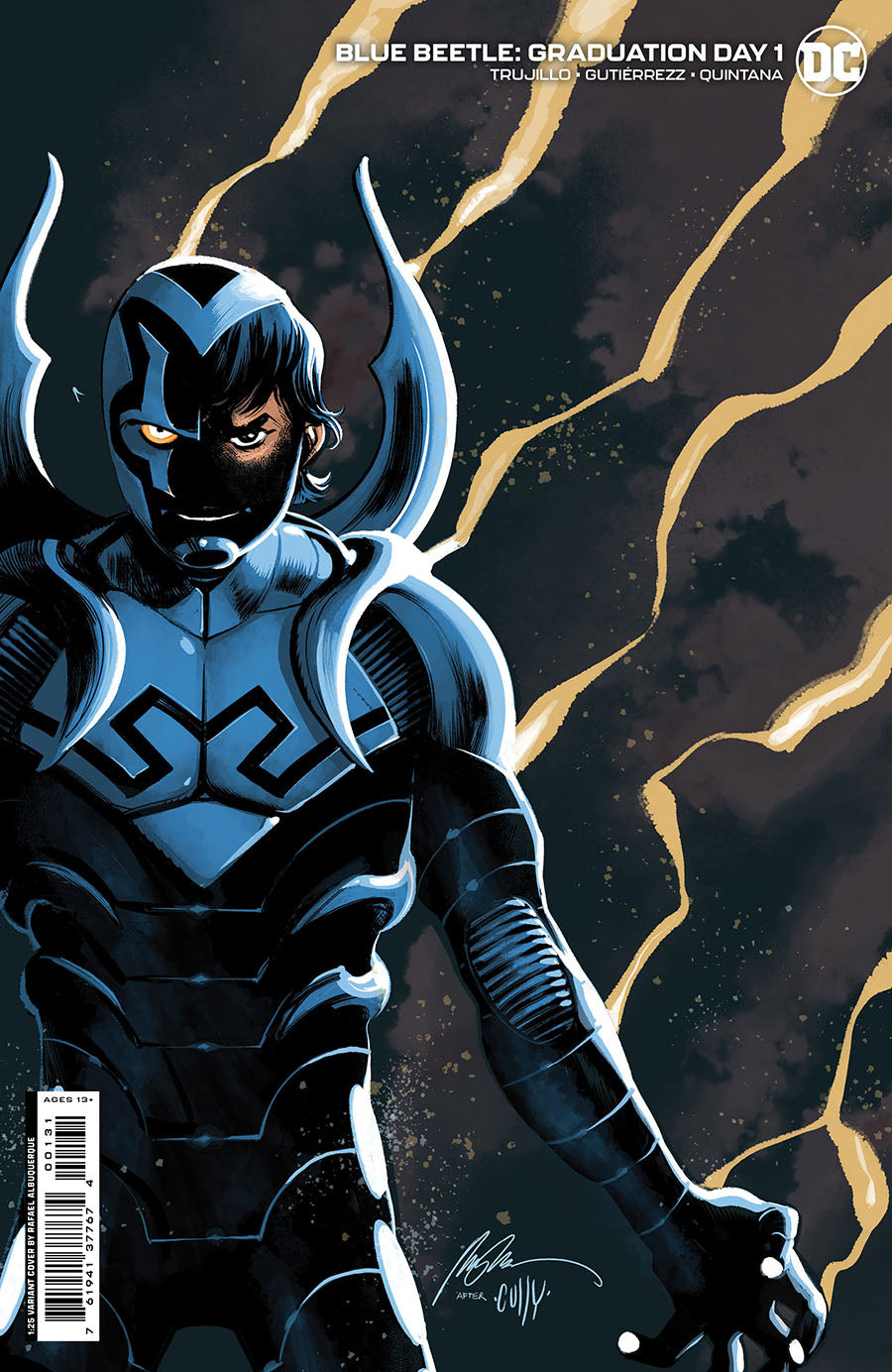 Blue Beetle Graduation Day #1 Cover E Rafael Albuquerque Card Stock 1:25 Incentive Variant Cover