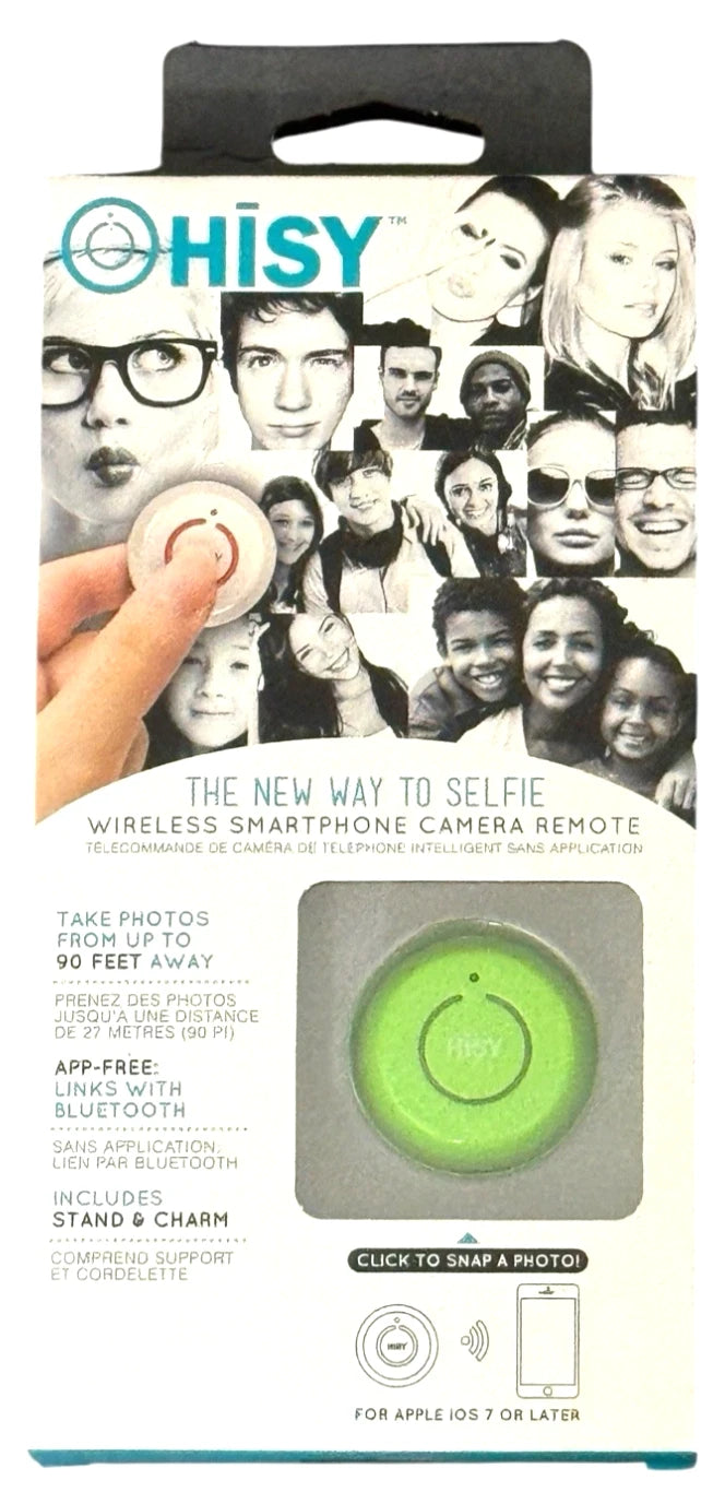 Hisy Wireless Smartphone Camera Remote For Apple iPhone - IOS 7 Or Later NEW