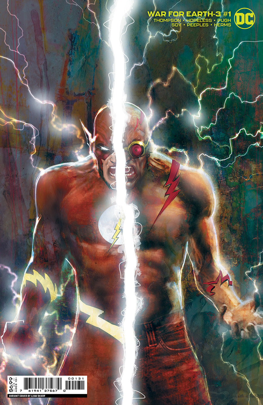 War For Earth-3 #1 Cover C Liam Sharp Card Stock 1:25 Incentive Variant Cover