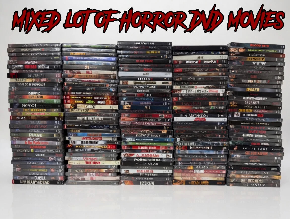 Mixed Lot of Horror / Gore / Thriller DVDs - Major Franchises + Rare Niche Title (25 units)
