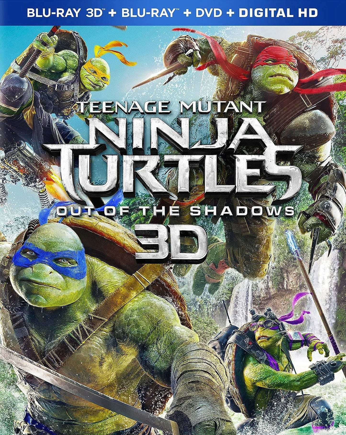 Teenage Mutant Ninja Turtles - Out of the Shadows 3D (Blu-ray 3D / Blu-ray / DVD) (Blu-ray)
