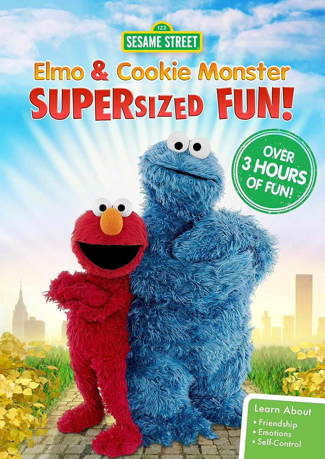 Sesame Street: Elmo & Cookie Monster Supersized Fun! (DVD) NEW!!