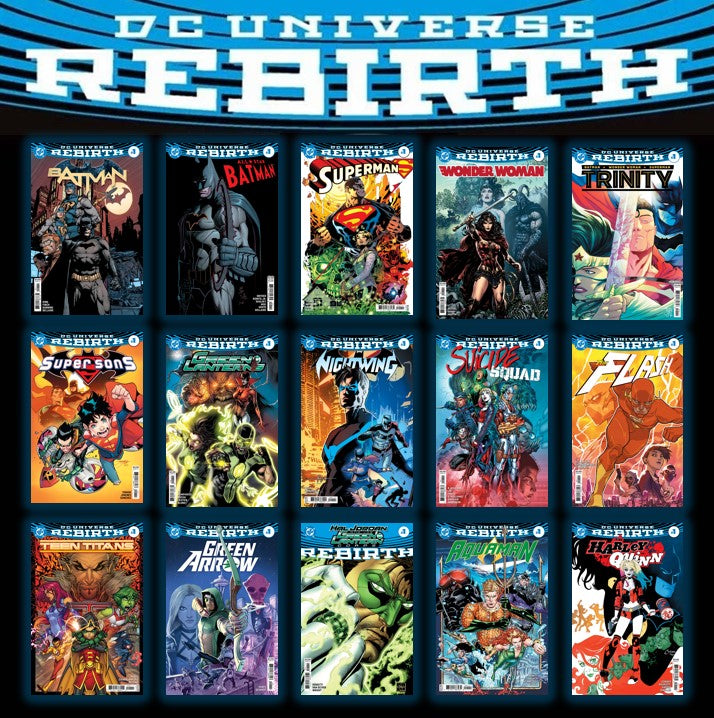 DC Comics "DC Universe Rebirth" 14-Comic Book Bundle - All #1 Issues