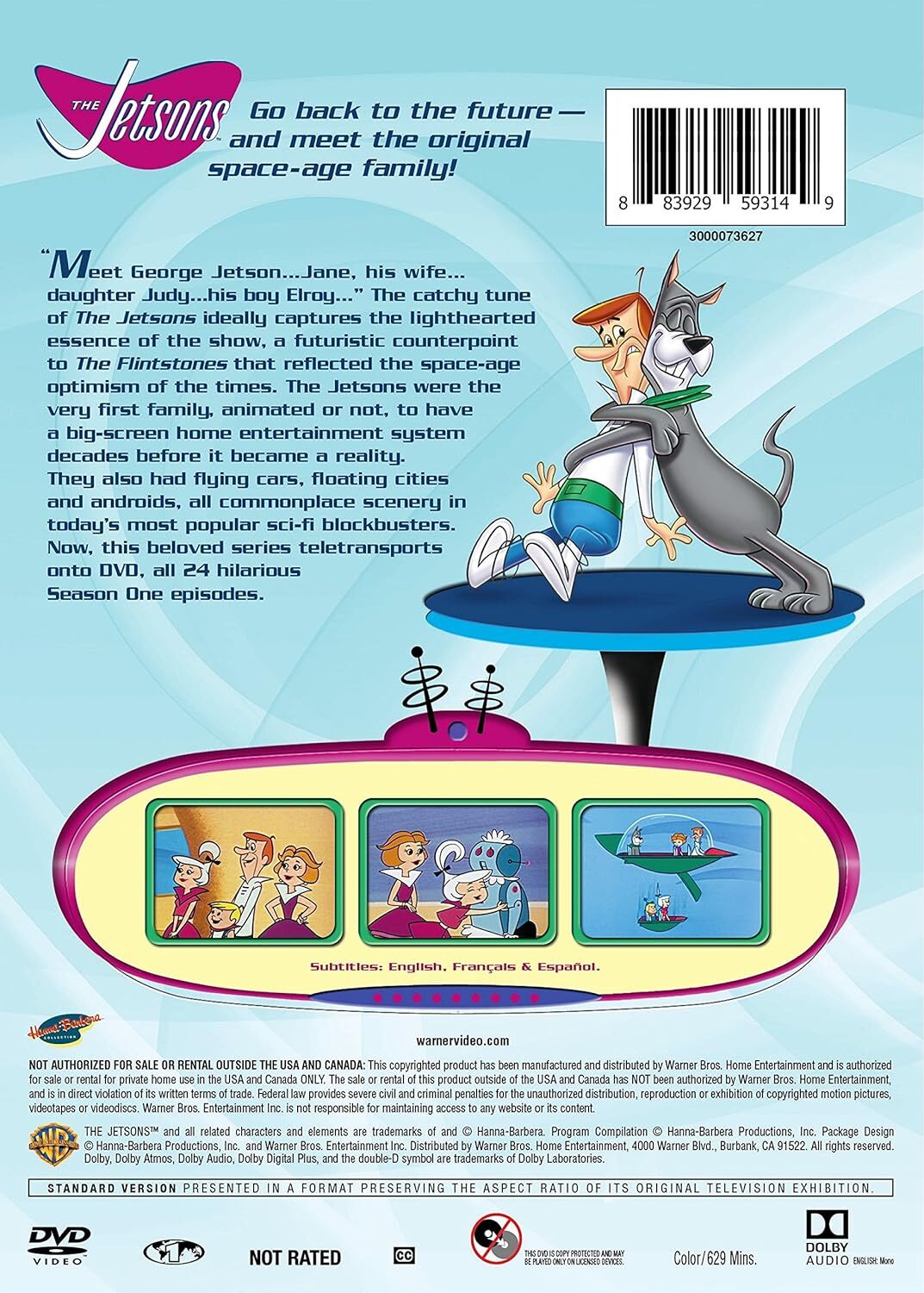 THE JETSONS: THE COMPLETE FIRST SEASON (DVD) BRAND NEW!!! & SEALED!!!