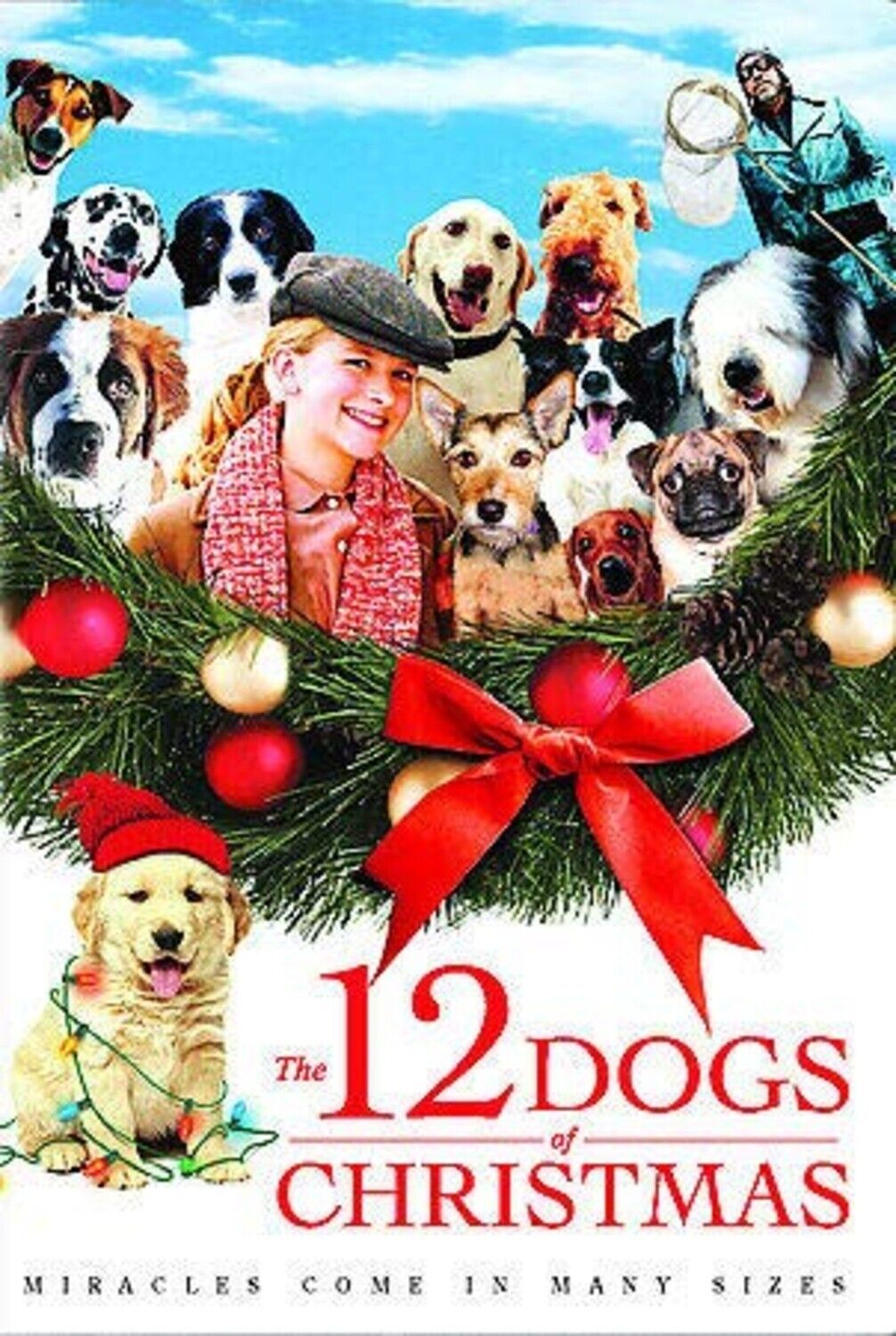 THE 12 DOGS OF CHRISTMAS MIRACLES COME IN MANY SIZES (DVD) BRAND NEW!!!