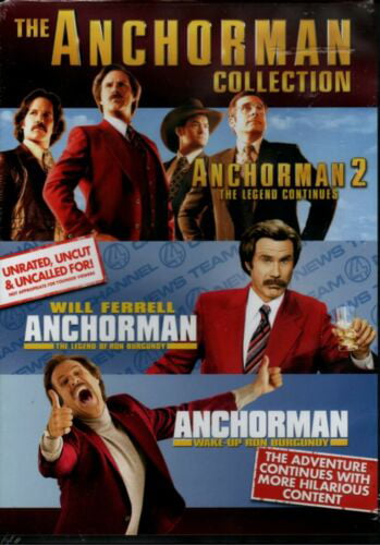 The Anchorman Collection 2 Movies, Ron Burgundy, Will Ferrell, DVD (2018)