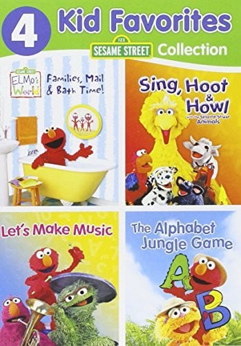 Sesame Street 4 Kid Favorites Collection (Families, Mail & Bath Time! / Sing, Hoot & Howl! / Let's Make Music / The Alphabet Jungle Game) [DVD]