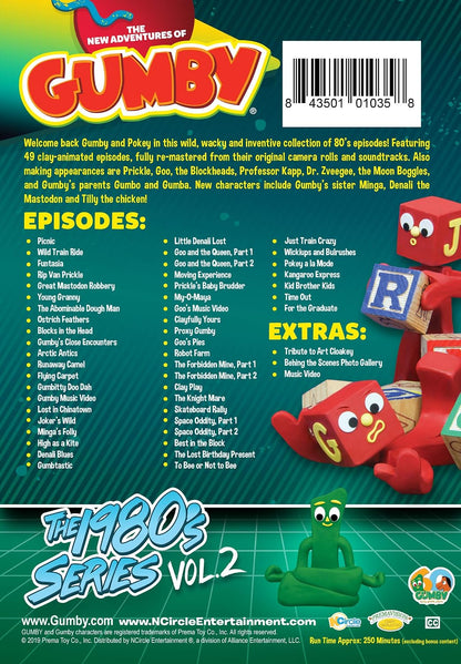 The New Adventures of Gumby: The 1980s Series Vol 2 (DVD) New!!