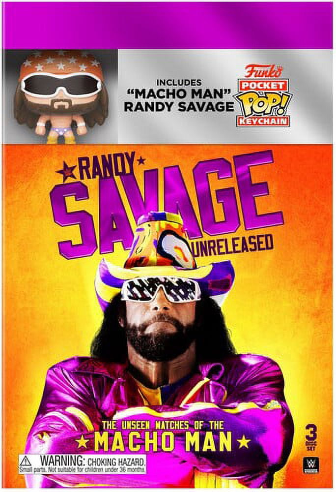 WWE: Randy Savage Unreleased: The Unseen Matches of The Macho Man (DVD) w/Randy Savage Mini Funko
