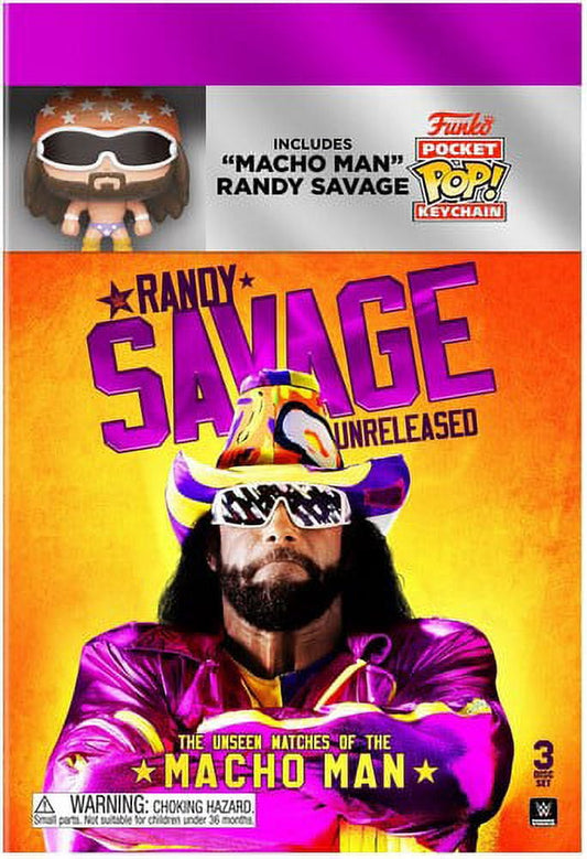 WWE: Randy Savage Unreleased: The Unseen Matches of The Macho Man (DVD) w/Randy Savage Mini Funko