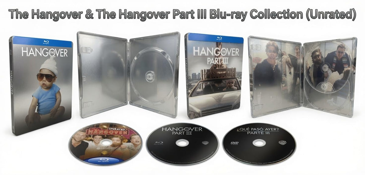 The Hangover - Part 1 & The Hangover Part 3 [3-Disc Bundle] – Steelbook