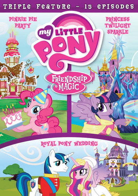 My Little Pony Friendship Is Magic: Pinkie Pie Party / Princess twilight Sparkle / Royal Pony Wedding ( Triple Feature) (DVD)