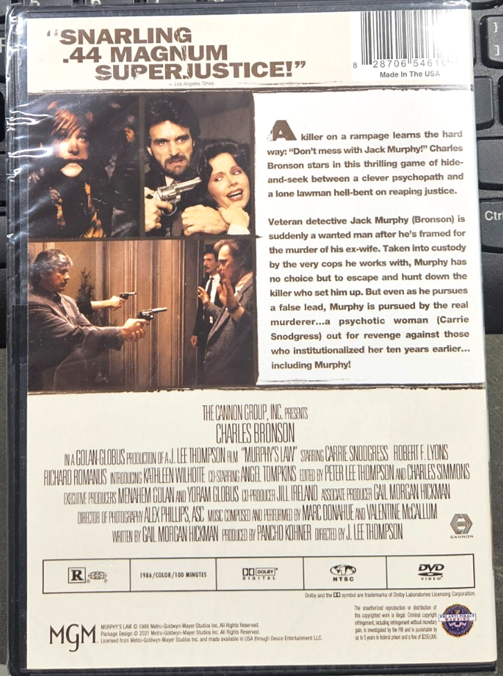 CHARLES BRONSON MURPHY`S LAW (DVD)