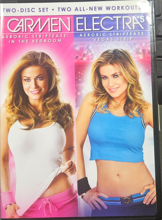 Carmen Electra's Aerobic Striptease: In the Bedroom & Vegas Strip (DVD) NEW!!!