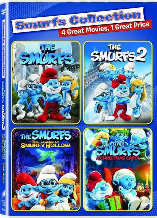 The Smurfs / The Smurfs 2 / The Smurfs: The Legend of Smurfy Hollow / The Smurfs: A Christmas Carol (DVD)