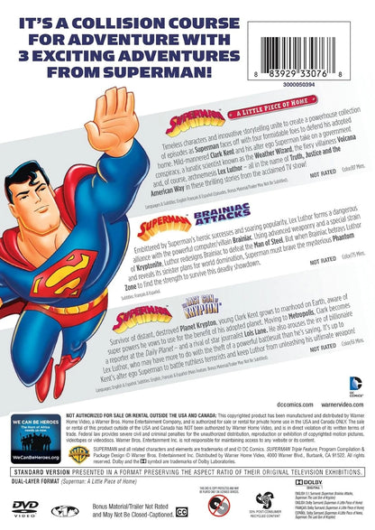 Superman Triple Feature: 3 DC Comics Premiere Movies (DVD) BRAND NEW!!! & SEALED