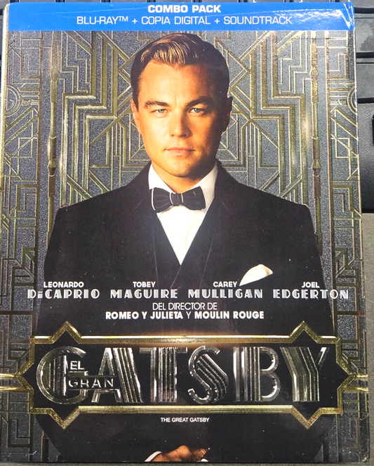 THE GREAT GATSBY (BLU-RAY) NEW!!! SPANISH ARTWORK REGION 1/A
