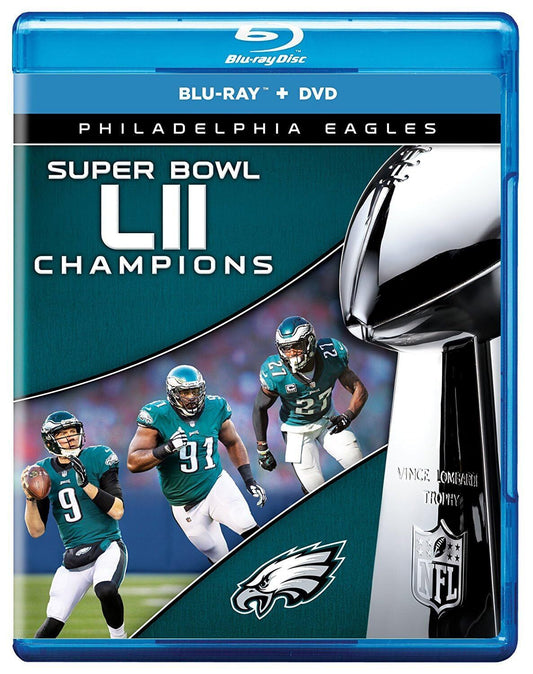 NFL Super Bowl LII Champions: The Philadelphia Eagles (BLU-RAY+DVD) BRAND NEW!!!