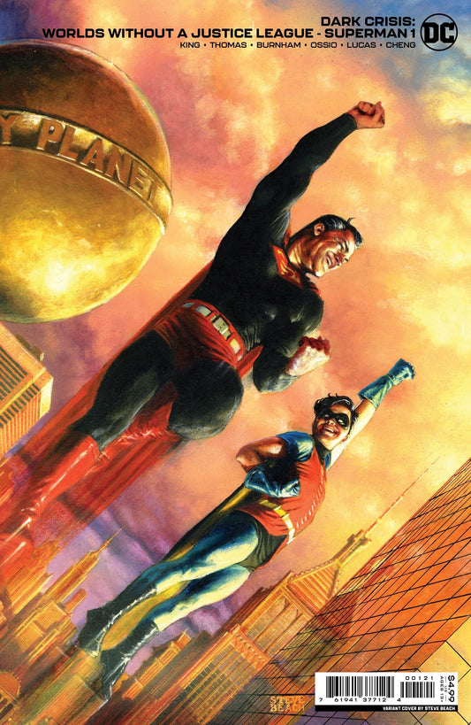 Dark Crisis: World's Without A Justice League - Superman #1 Steve Beach Card Stock 1:25 Incentive Variant Cover