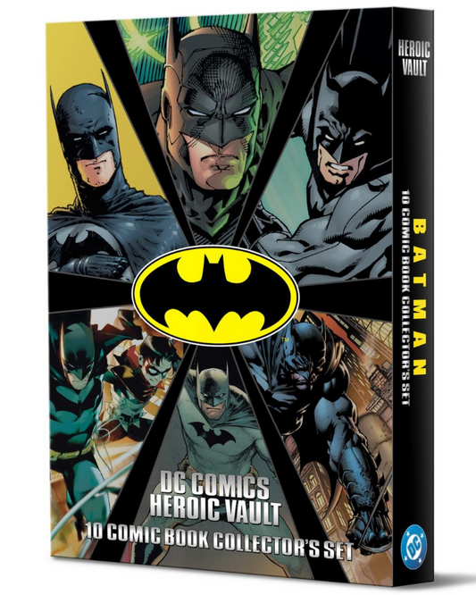 DC Comics Heroic Vault: Batman - 10 Comic Book Limited Edition Collector’s Set (All #1 Issues)