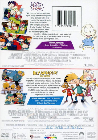 The Rugrat Movie / Hey Arnold! The Movie (DVD) BRAND NEW!!! & SEALED!!!