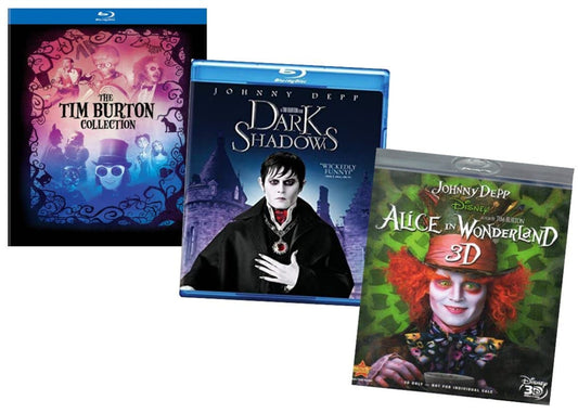 Ultimate "Tim Burton" 9Film Collection: Pee-Wee's Big Adventure/ Beetlejuice/ Batman/ Batman Returns/ Mars Attacks/ Tim Burton's Corpse Bride/ Charlie & the Chocolate Factory/ Dark Shadows [Blu-ray]