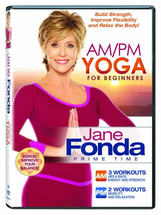 Jane Fonda Am / Pm Yoga for Beginners (DVD) BRAND NEW!!!