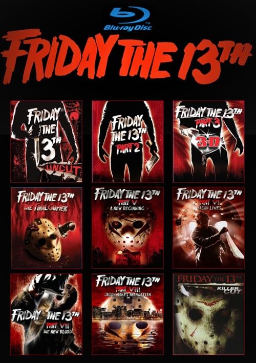 Friday the 13th: The Definitive 9-Movie Blu-ray Collection: Original (Uncut) / Part 2 / Part 3 / The Final Chapter (BR)