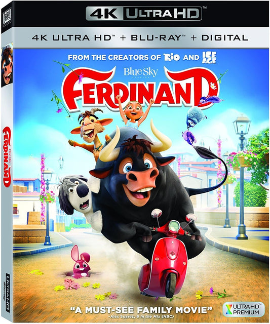 Ferdinand (4K UHD + Blu-ray + Digital) BRAND NEW!!! & SEALED!!!