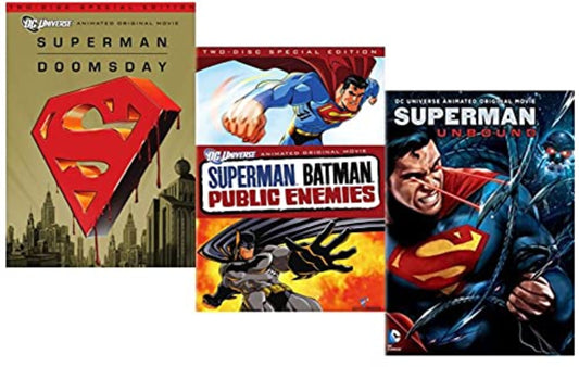 Superman Super Hero Bundle - Superman & Batman: Public Enemies / DCU: Superman: Unbound / Superman Doomsday [5-Disc DVD Set]