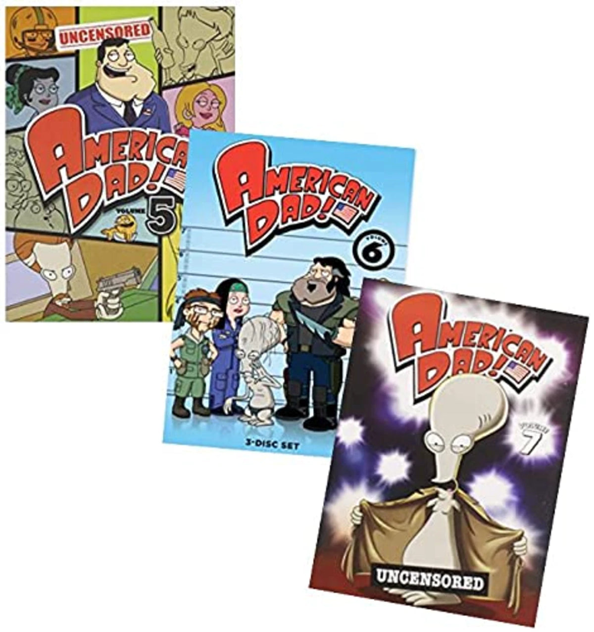 American Dad: The Complete Fifth, Sixth, Seventh Seasons 5,6,7 (DVD) BRAND NEW!!