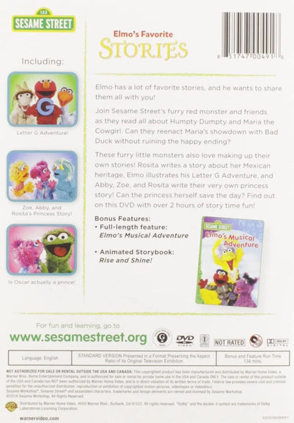 Sesame Street: Elmo's Favorite Stories (DVD) BRAND NEW!!! & SEALED!!!